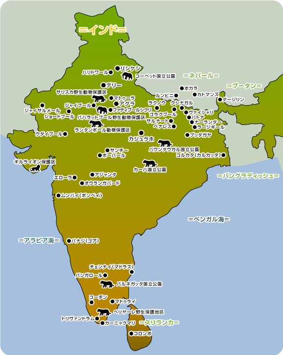 インドの地図